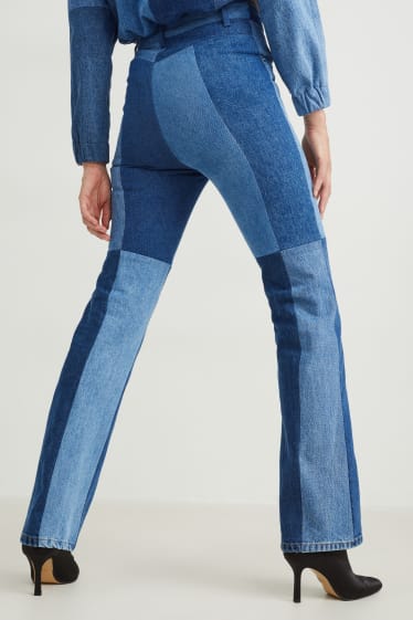 Women - C&A x  E.L.V. Denim - flared jeans - high waist - denim-blue