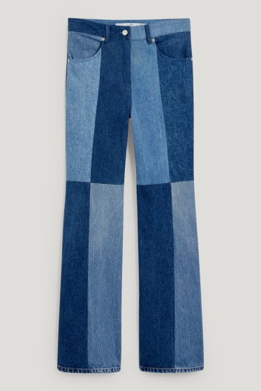 Dames - C&A x  E.L.V. Denim - flared jeans - high waist - jeansblauw