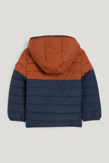Toddler Boys - Giacca trapuntata con cappuccio - marrone scuro
