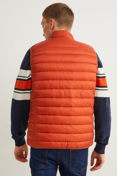 Herren - Steppweste - dunkelorange