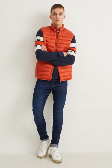 Herren - Steppweste - dunkelorange