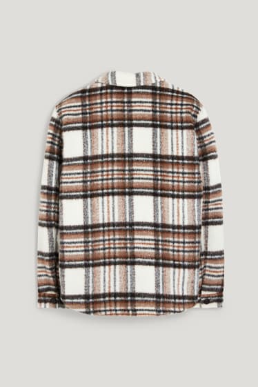 Clockhouse Boys - Hemdjacke - kariert - beige