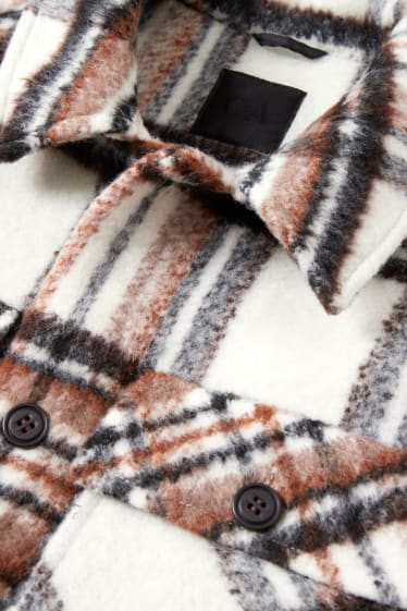 Clockhouse Boys - Hemdjacke - kariert - beige
