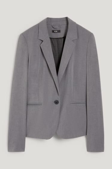Women - Business blazer - fitted - Mix & match - dark gray