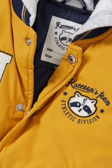 Baby Boys - Baby-Jacke mit Kapuze - gelb