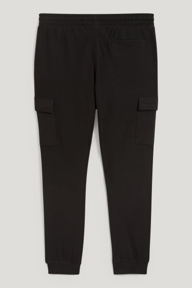 Herren - Cargo-Jogginghose - schwarz