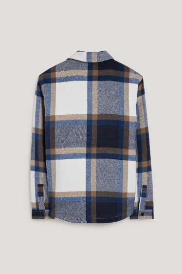 Clockhouse Boys - Shirt jacket - check - dark blue