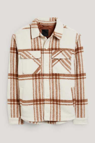Clockhouse Boys - Shirt jacket - check - light beige