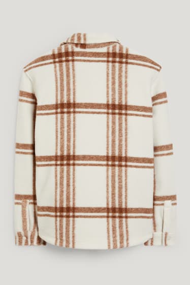 Clockhouse Boys - Shirt jacket - check - light beige