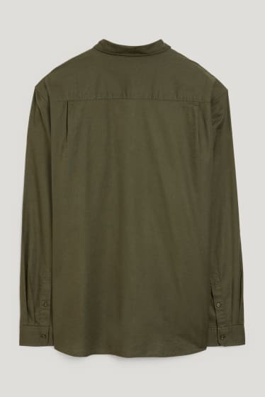 Home XL - Camisa Oxford - regular fit - button-down - verd fosc