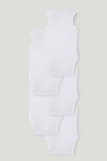 Baby Girls - Multipack 5er - Baby-Body - weiß