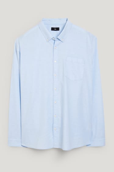 Home XL - Camisa Oxford - regular fit - button-down - blau clar