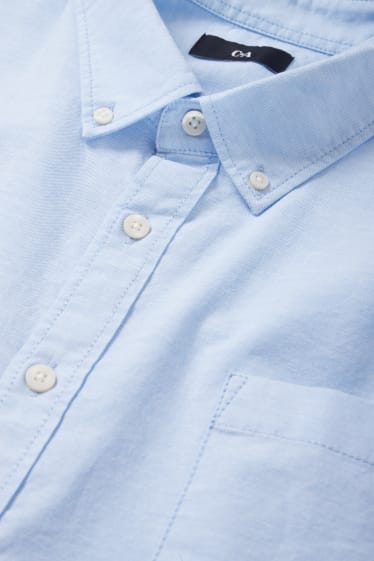Home XL - Camisa Oxford - regular fit - button-down - blau clar
