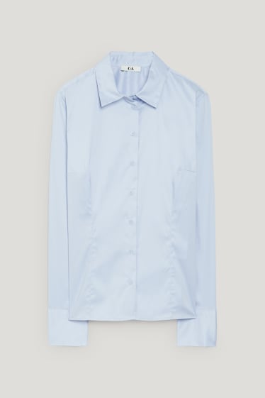 Damen - Business-Bluse - hellblau