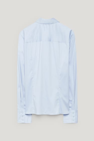 Damen - Business-Bluse - hellblau