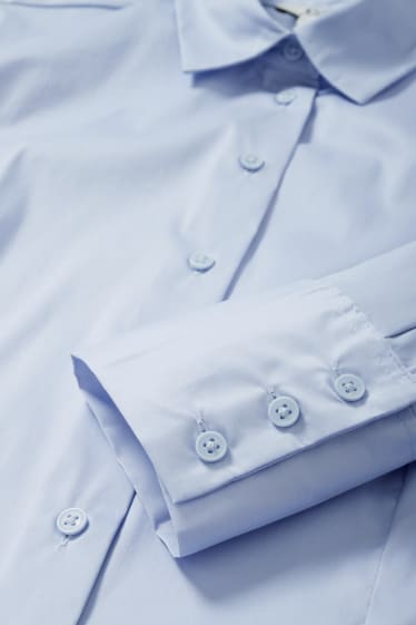 Damen - Business-Bluse - hellblau