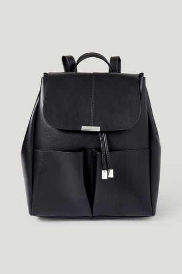 Donna - Zaino - similpelle - nero