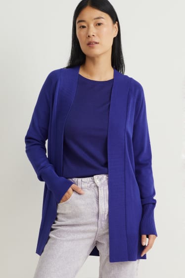 Damen - Strickjacke - lila