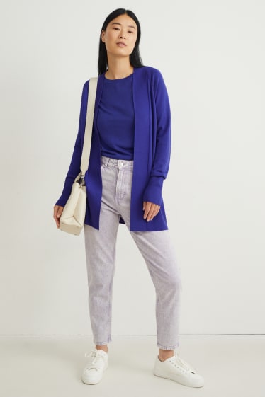 Damen - Strickjacke - lila