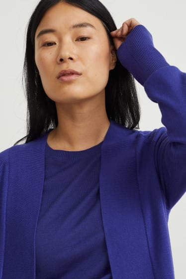 Damen - Strickjacke - lila