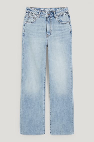Clockhouse niñas - CLOCKHOUSE - straight jeans - high waist - vaqueros - azul claro
