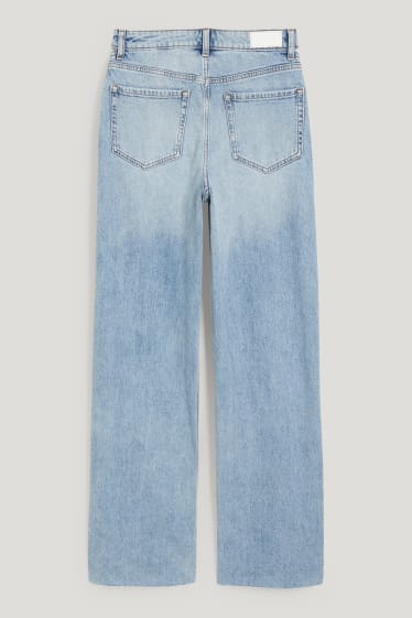 Clockhouse niñas - CLOCKHOUSE - straight jeans - high waist - vaqueros - azul claro