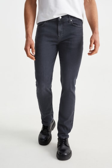 Heren - Premium Denim by C&A - slim jeans - zwart