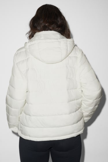 Damen XL - CLOCKHOUSE - Steppjacke mit Kapuze - cremeweiß