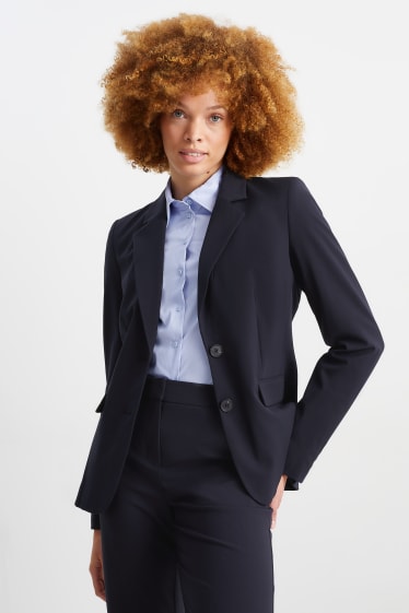 Dames - Business-blazer - regular fit - Mix & Match - donkerblauw