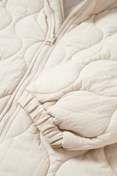 Women - Quilted jacket - creme