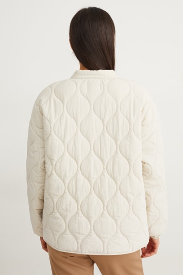 Women - Quilted jacket - creme