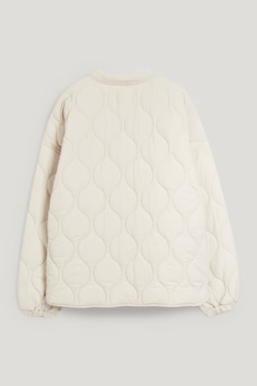 Women - Quilted jacket - creme