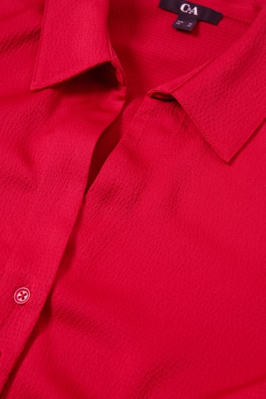 Femmes - Chemisier - rouge foncé