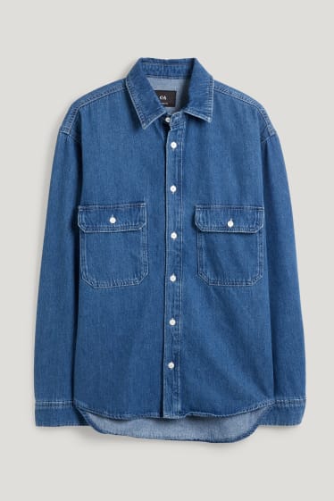 Clockhouse Boys - Jeans-Hemdjacke - jeans-blau