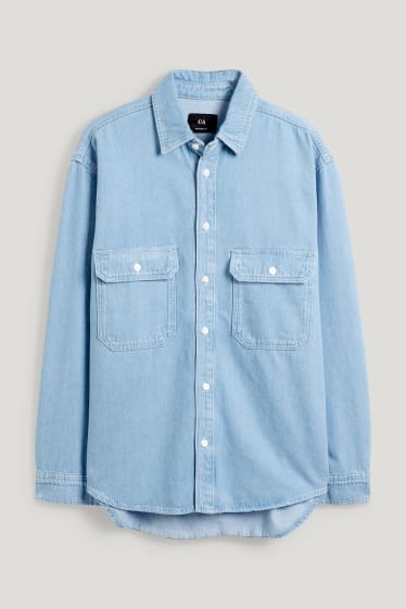 Clockhouse homme - Veste-chemise en jean - jean bleu clair