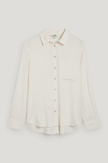 Mujer - Blusa - blanco roto