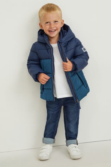 Toddler Boys - Steppjacke mit Kapuze - dunkelblau