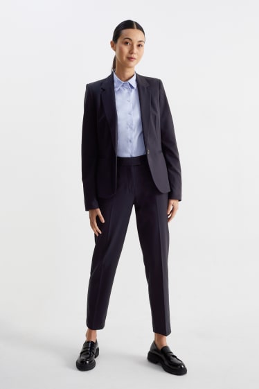 Dames - Business-blazer - getailleerd - Mix & Match - donkerblauw
