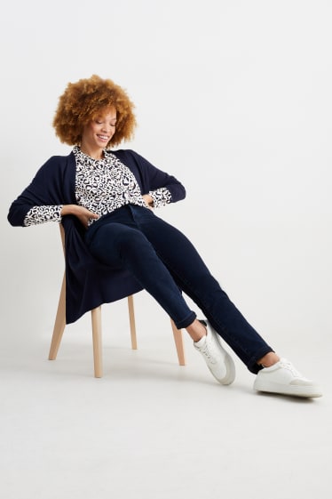 Damen - Bluse - gemustert - cremeweiß