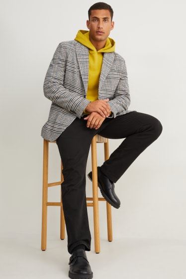 Hommes - Veste - slim fit - à carreaux - beige