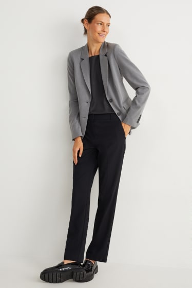 Women - Business blazer - regular fit - Mix & match - dark gray