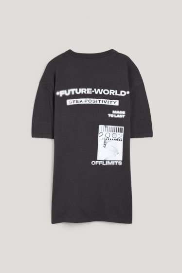 Clockhouse Boys - Oversized T-shirt - donkergrijs