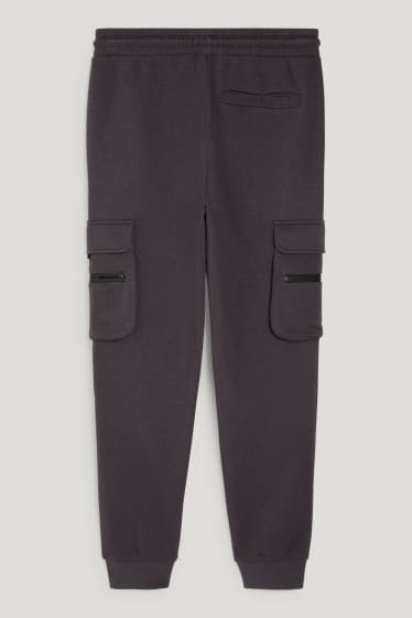 Clockhouse homme - Pantalon de jogging cargo - gris foncé