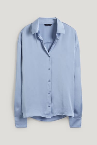 Clockhouse Girls - CLOCKHOUSE - Satinbluse - blau