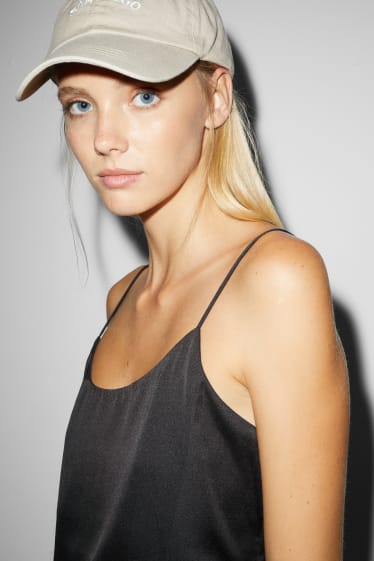 Clockhouse Girls - CLOCKHOUSE - topje van satijn - zwart