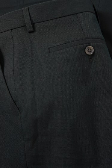 Hombre - Pantalón de vestir - colección modular - regular fit - Flex - gris oscuro