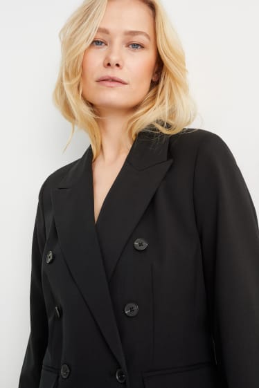 Damen - Business-Blazer - Regular Fit - Mix & Match - schwarz