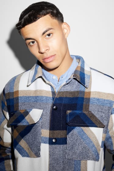 Clockhouse Boys - Shirt jacket - check - dark blue