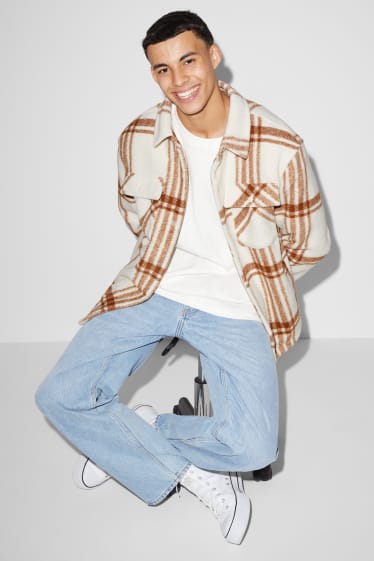 Clockhouse Boys - Shirt jacket - check - light beige