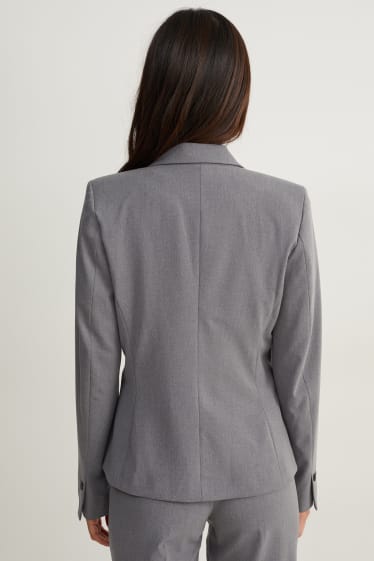 Women - Business blazer - fitted - Mix & match - dark gray